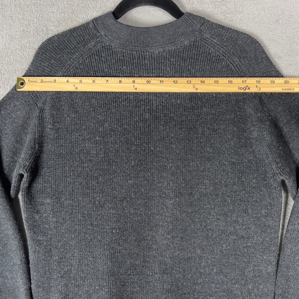 Lululemon Merino‎ Wool-Blend Ribbed Crewneck Sweater Women's 6 Heathered Gray - Picture 9 of 10